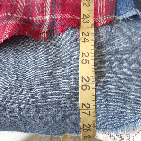 Free People Mixed Media Block Shirt - Picture 16 of 16